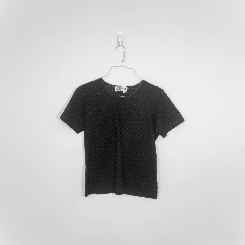 Simon Chang | Black Lace Top